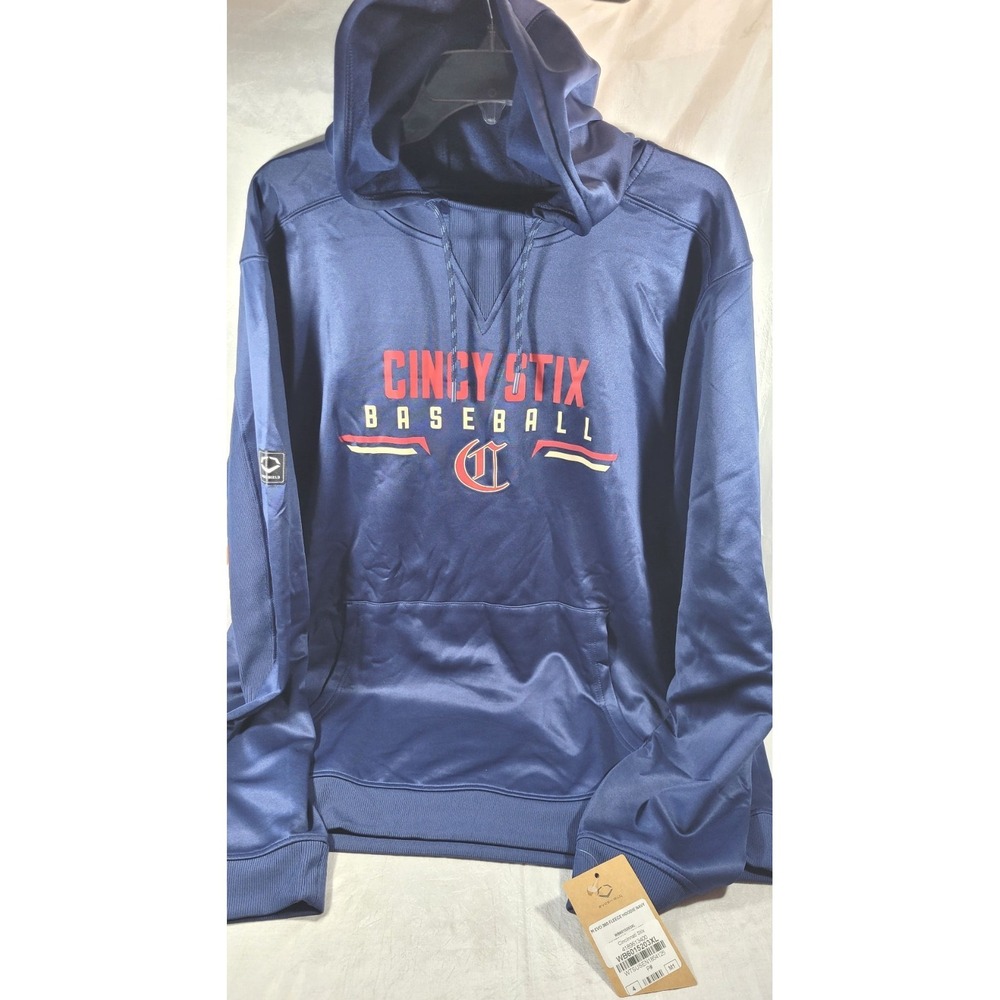 Evoshield Men's 365 Fleece Lined Performance Hoodie - Navy - Cincinnati Stix -XL